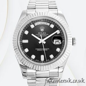 Rolex Day-Date Men's 218239 41mm VR Factory Silver-tone