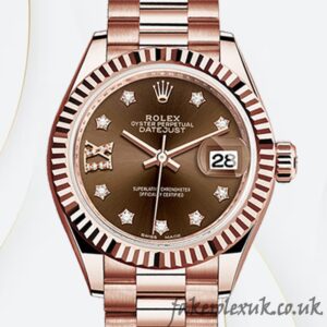 Rolex Datejust Ladies m279175-0002 28mm Chocolate Diamond Dial Automatic