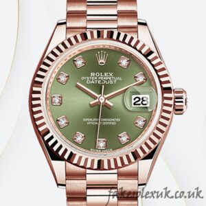 Rolex Datejust 28mm m279175-0009 Ladies Automatic Green Dial